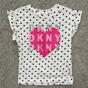 Girls DKNY Polka Dot Shirt